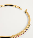 Emily P. Wheeler Jill bangle mixed sapphire yellow gold (British brand)