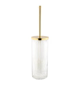Harrods Roman Style Handcrafted Crystal and Gold Toilet Brush Holder- Buy online at McGrocer
