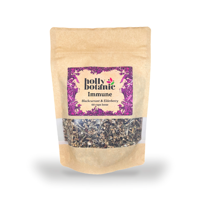 Holly Botanic Immune Tisane Blackcurrant Elderberry 60 Cup Loose - British product