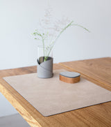 Harrods Square Placemats Set of 4 Made from Recycled Leather and Natural Rubber, Water-Resistant Finish- Buy online at McGrocer