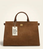 Burberry medium suede Cotswolds tote bag (British brand)