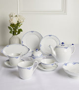 Harrods Porcelain Teacup and Saucer Set with Floral Print, 200ml Capacity- Buy online at McGrocer