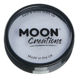 Moon Creations Pro Face Paint Cake Pots Light Grey, imported from the UK