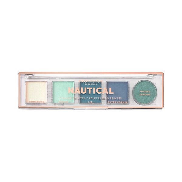 Profusion Cosmetics Nautical 5 Shade Palette 7.2g, imported from the UK