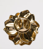Miu Miu floral crystal brooch gold-tone brass, imported from the UK