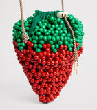 ALEMAIS mini beaded strawberry shoulder bag, UK version