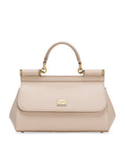 Dolce & Gabbana Sicily top-handle leather bag with gold hardware, UK version