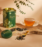 Harrods 175 Anniversary Edition apricot almond loose leaf green tea 225g, UK version