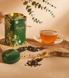 Harrods 175 Anniversary Edition apricot almond loose leaf green tea 225g, UK version