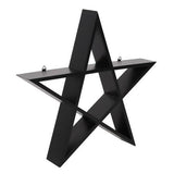 Pentagram Wall Art Black 40cm, imported from the UK