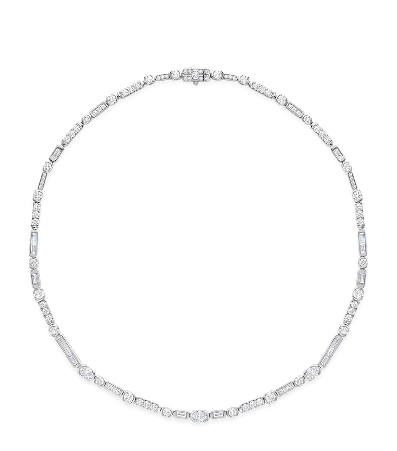 Boodles Play of Light diamond pendant platinum necklace, UK version