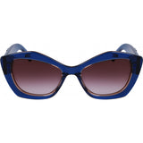 Lunettes de soleil Karl Lagerfeld bleues en acétate 52 mm (marque britannique)
