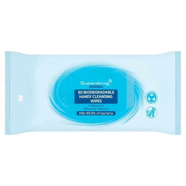 Superdrug Antibacterial Wipes x80 Bio GOODS Superdrug