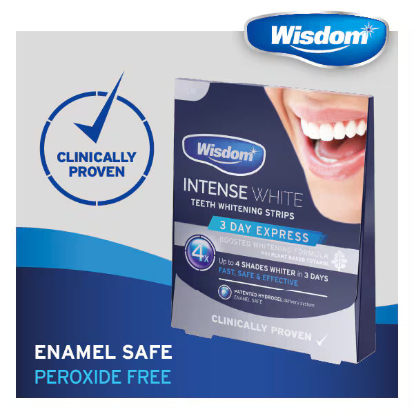 Wisdom Teeth Whitening Strips 3Day Express (British brand)