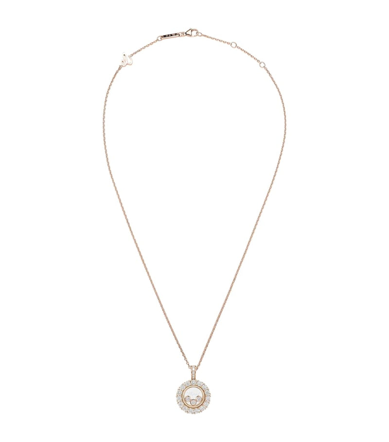 Chopard rose gold diamond necklace 42cm, imported from the UK