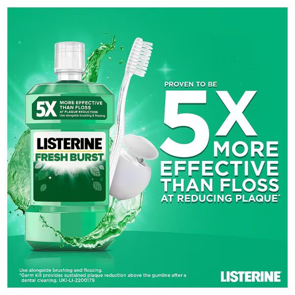 Listerine Freshburst Anti-Bacterial Mouthwash 500ml, UK version