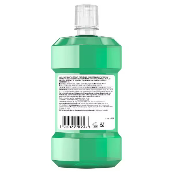 Listerine Freshburst Anti-Bacterial Mouthwash 500ml, UK version