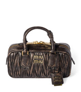 Harrods Miu Miu Matelassé Leather Arcadie Top-Handle Bag- Buy online at McGrocer