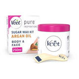 Superdrug Veet Pure Inspiration Hot Sugar Wax Argan Oil Wax Kit 250ml- Buy online at McGrocer
