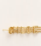 Chloé Mini Belt drop earrings in brass - British product
