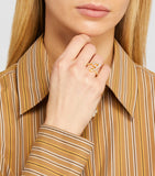 Sophie Bille Brahe Ensemble 'G' ring 18kt yellow gold with diamonds, imported from the UK