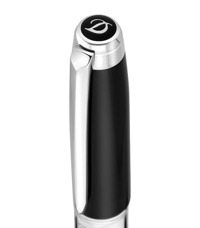 Harrods Ballpoint Pen with Black Lacquer and Palladium Finish, 15cm Length- Buy online at McGrocer