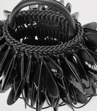 LOEWE Leather Shell Bucket Bag with woven texture, imported from the UK