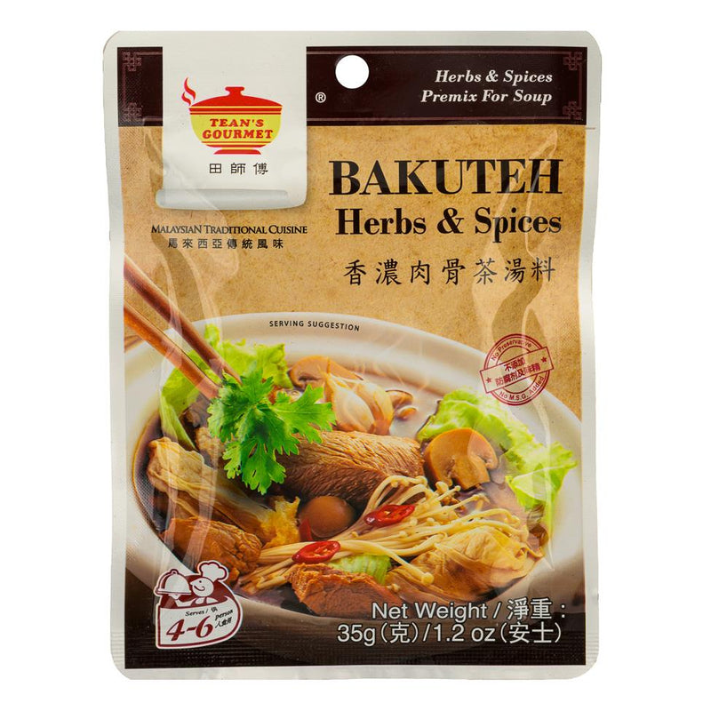 Tean's Gourmet Bakuteh herbs and spices soup mix, UK version