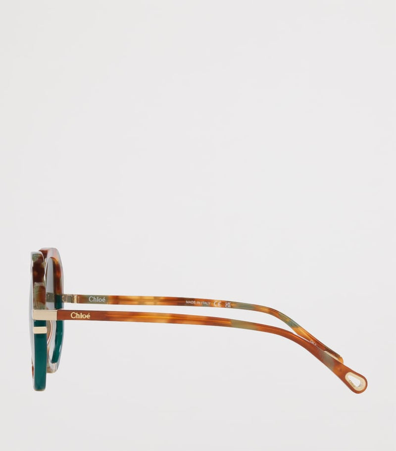 Chloé acetate chunky octagonal sunglasses (British brand)
