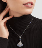 Bvlgari DIVAS' DREAM white gold diamond sapphire necklace - British product