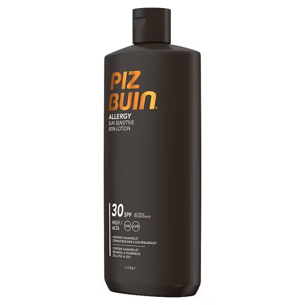 Piz Buin Allergy Sun Sensitive Skin Lotion 400ml, imported from the UK