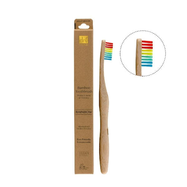 Dr Botanicals vibrant bamboo toothbrush kit - British product