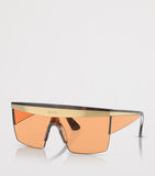 Versace square sunglasses tortoiseshell acetate frames, imported from the UK