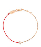 Redline half-chain bracelet rose gold diamond (British brand)