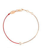 Redline half-chain bracelet rose gold diamond (British brand)