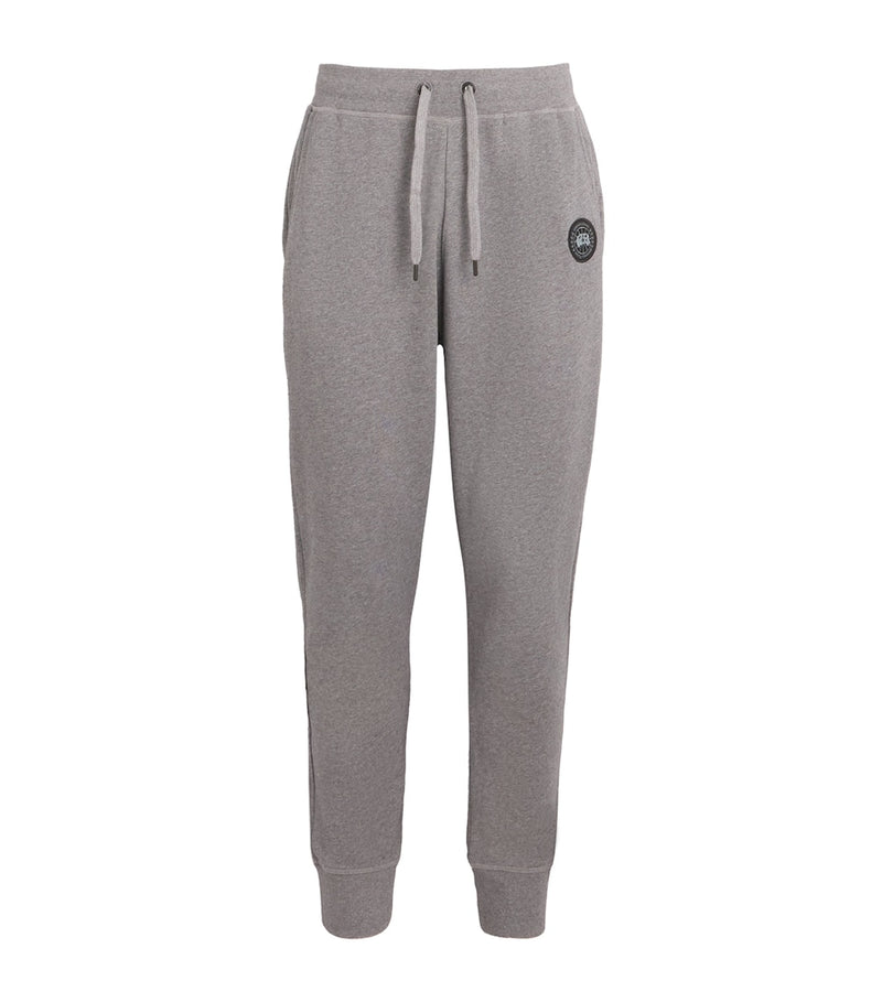 Cashmere and Cotton Blend Sweatpants with Turned-Up Cuffs and Pockets