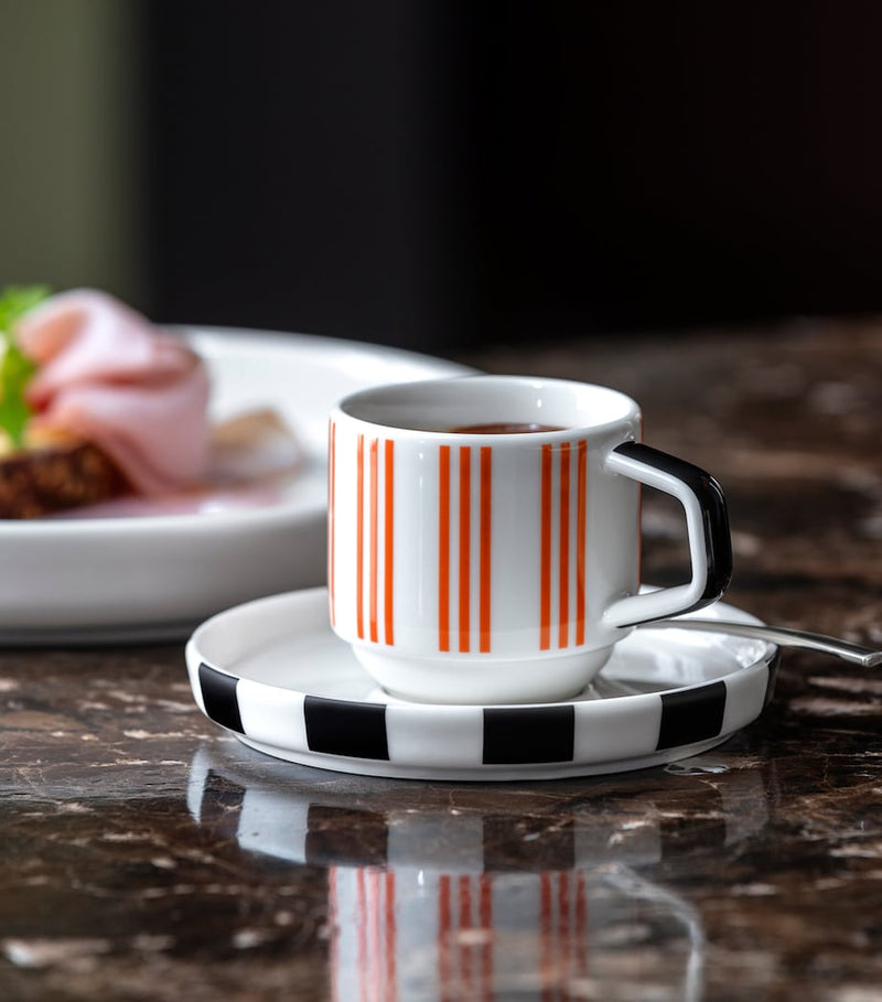 Villeroy & Boch Memphis espresso cup and saucer (British brand)