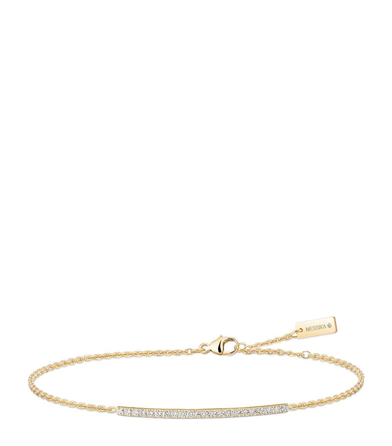 Messika Gatsby yellow gold diamond pavé bracelet 0.25ct - British product
