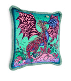 Emma J Shipley Velvet Drakon Cushion 45cm x 45cm - British product