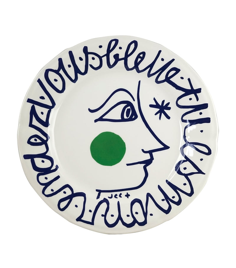 Gien L'Archipel Sentimental dinner plates 27cm set of 6 - British product