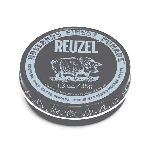 Reuzel Men's Extreme Hold Matte Pomade 35g, imported from the UK