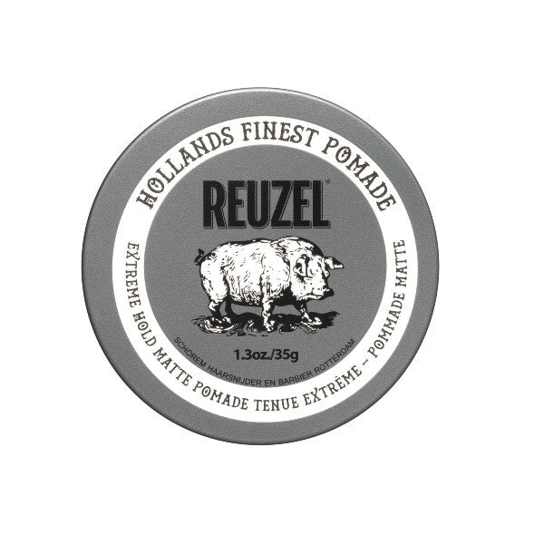 Reuzel Men's Extreme Hold Matte Pomade 35g, imported from the UK