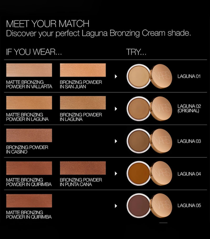 NARS Laguna Bronzing Cream 19g, imported from the UK