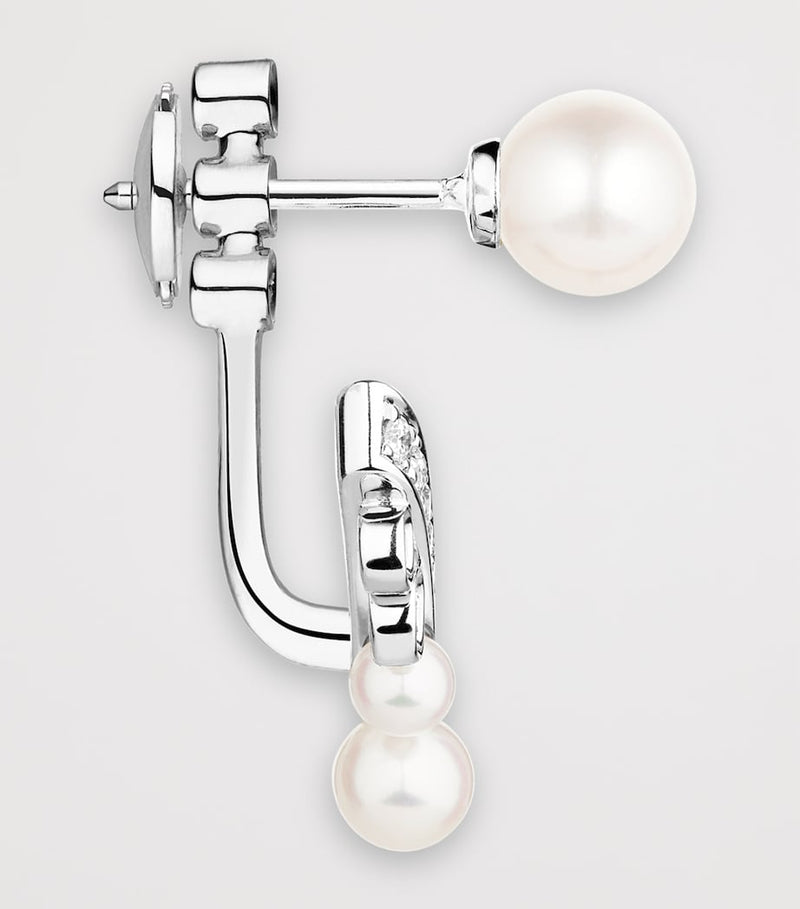 Chaumet white gold Joséphine earring with pearl and diamond - British product