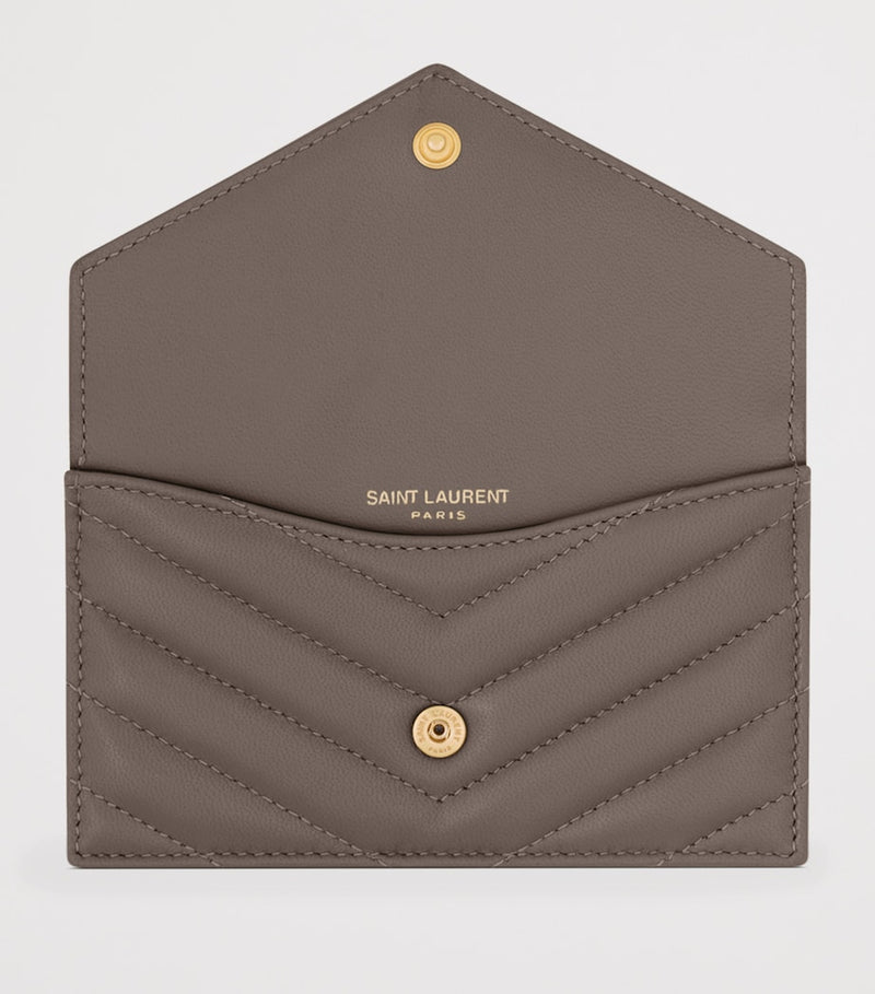 Saint Laurent Cassandre flap card holder, imported from the UK