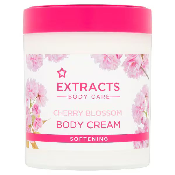 Superdrug Extracts Cherry Blossom Body Cream 475ml (British brand)
