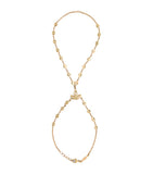Jacquie Aiche yellow gold diamond finger bracelet, UK version