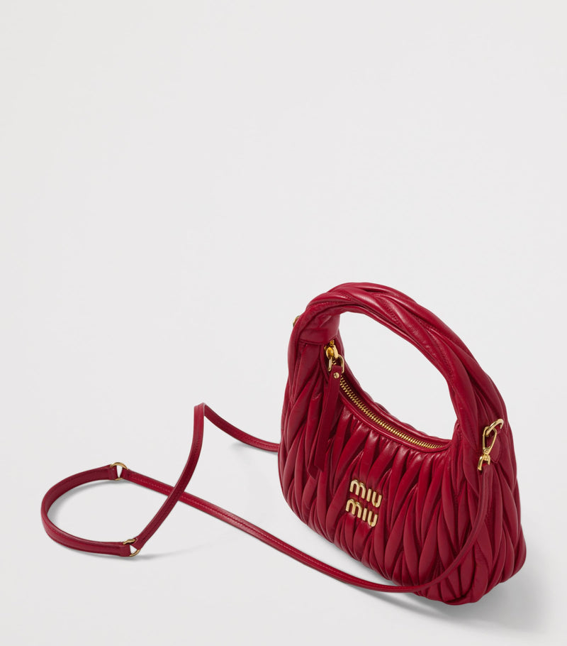 Miu Miu matelassé leather Wander top-handle bag (British brand)