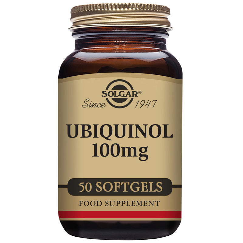 Solgar Ubiquinol 100mg 50 softgels supplement (British brand)