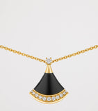 Bvlgari Divas' Dream necklace onyx diamonds yellow gold, UK version